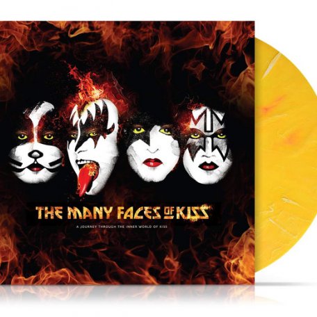 Виниловая пластинка Kiss - The Many Faces Of Kiss (Limited Yellow Splatter Vinyl)