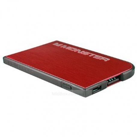 Внешний аккумулятор Monster Mobile PowerCard Portable Battery red
