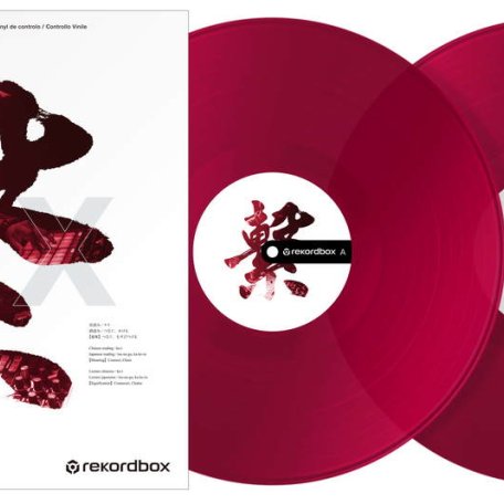 Тайм-код винил Pioneer DJ RB-VD2-CR, красные