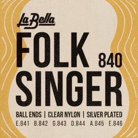Струны для классической гитары La Bella 840 Folksinger