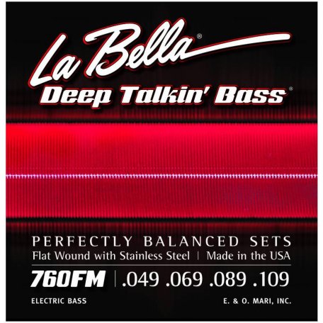 Струны для бас-гитары La Bella Bella 760FM Deep Talking Bass Medium