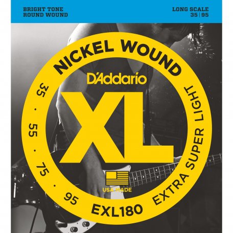 Струны для бас-гитары DAddario EXL180