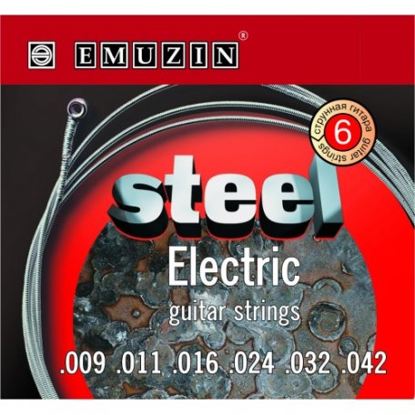 Струны для электрогитары Emuzin Steel Electric 6s 9-42