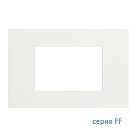 Ekinex Плата FF прямоугольная 68х45, EK-PRG-FBM,  материал - Fenix NTM,  цвет - Белый Мале