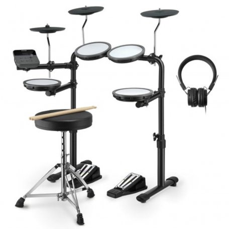 Электронная ударная установка Donner DED-70 5 Drums 3 Cymbals (в комплекте аксессуары)