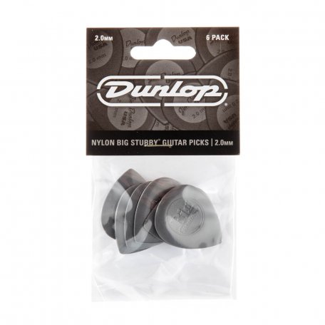 Медиаторы Dunlop 445P200 Big Stubby Nylon (6 шт)