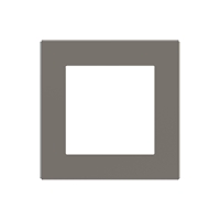 Ekinex Квадратная плата Fenix NTM, EK-DQG-FGL,  серия DEEP,  окно 55х55,  цвет - Серый Лондон