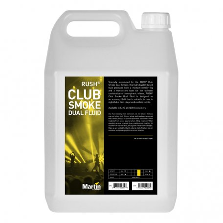 Аксессуар для генератора эффектов Martin RUSH Club Smoke Dual fluid 5 L