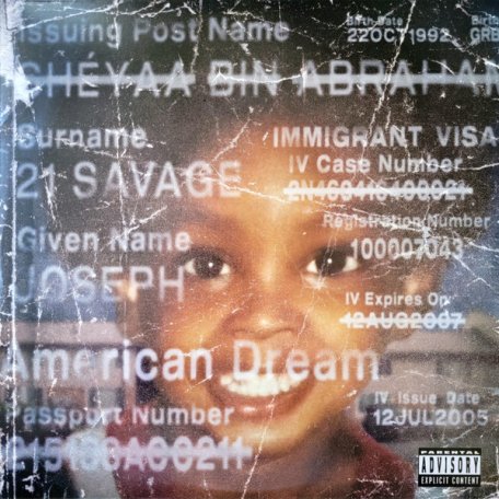 Виниловая пластинка 21 Savage - American Dream (Translucent Red Vinyl 2LP)