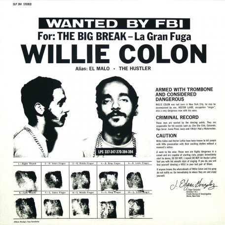 Виниловая пластинка Willie Colon - La Gran Fuga (Black Vinyl LP)