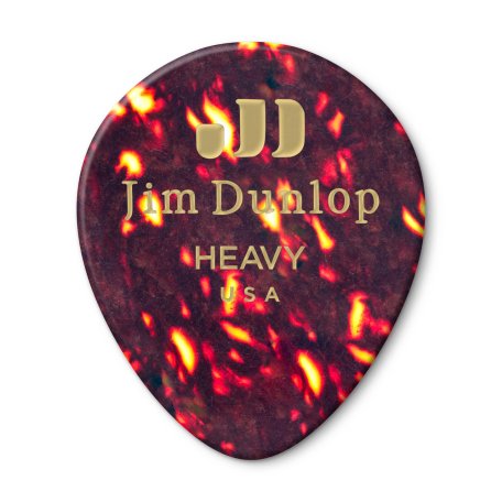 Медиаторы Dunlop 485P05HV Celluloid Shell Teardrop Heavy (12 шт)