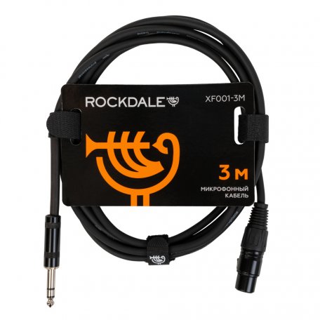 Микрофонный кабель ROCKDALE XF001-3M Black