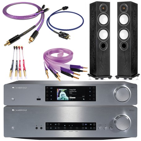 Стереокомплект Cambridge Audio CXN + Monitor Audio Silver 6