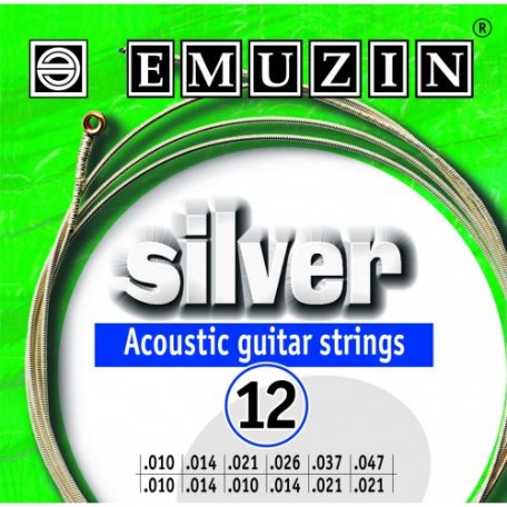 Cтруны для двенадцатиструнной гитары Emuzin 12А233 Silver