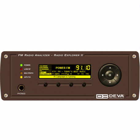 Мобильный измерительный прибор для мониторинга FM-сигнала DEVA Broadcast Radio Explorer-II