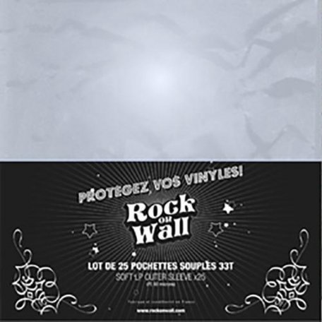 100 X PE 12 INCH CRYSTAL CLEAR OUTER SLEEVE - 80 MICRON - ROCK ON WALL