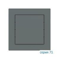 Ekinex Клавиша 71 квадратная, EK-T1Q-FVC,  1 шт,  материал - Fenix NTM,  цвет - Зеленый Коммодор