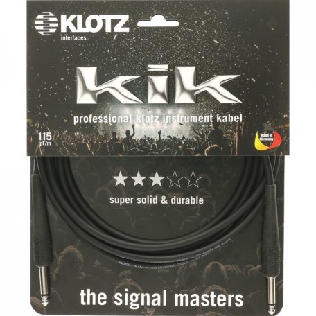 Кабель инструментальный Klotz KIK1.5PPSW