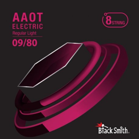 Струны для 8 струнной электрогитары BlackSmith AAOT Electric Regular Light 09/80