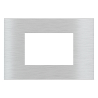 Ekinex Прямоугольная металлическая плата, EK-DRG-GBQ,  серия DEEP,  окно 68х45,  цвет - матовый алюминий