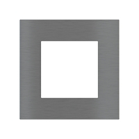 Ekinex Квадратная металлическая плата, EK-SQG-GBS,  серия Surface,  окно 55х55,  отделка - матовый титан