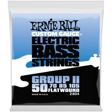 Струны для бас-гитары Ernie Ball 2804 Flatwound Bass Group II
