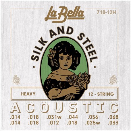 Cтруны для двенадцатиструнной гитары La Bella 710-12H