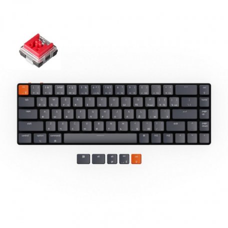 Беспроводная механическая клавиатура Keychron K7 White, Red Switch