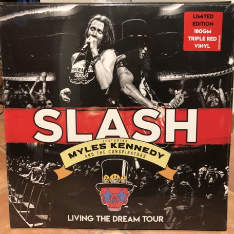 Виниловая пластинка Slash, Myles Kennedy And The Conspirators, Living The Dream Tour (Live At The Eventim Apollo, Hammersmith, London, 2019 / Intl Coloured Version / 3 Vinyl Set)