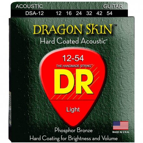 Струны для акустической гитары DR DSA-12 Dragon Skin