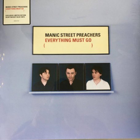 Виниловая пластинка Manic Street Preachers EVERYTHING MUST GO (180 Gram Blue vinyl)