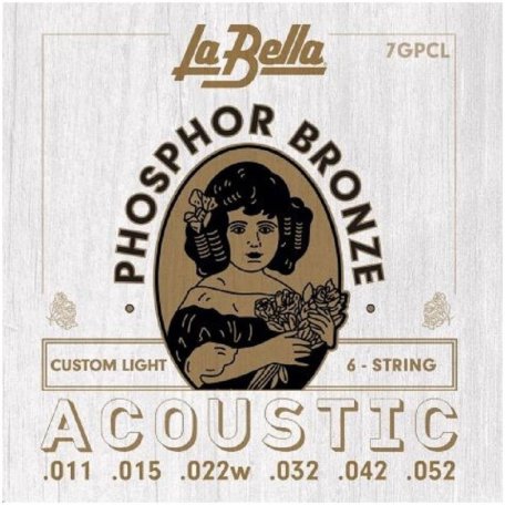 Струны для акустической гитары La Bella 7GPCL