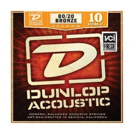 Струны для гитары Dunlop DAB1048 80/20 Bronze