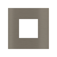 Ekinex Квадратная металлическая плата, EK-SQP-GBR,  серия Surface,  окно 45х45,  отделка - матовый никель