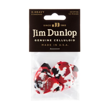 Медиаторы Dunlop 483P06XH Celluloid Confetti Extra Heavy (12 шт)