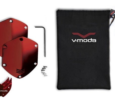 Сменные накладки для наушников V-Moda WIRELESS/M-100/LP2 Over-Ear Metal Shield Kit Red