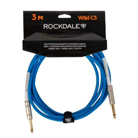 Инструментальный кабель ROCKDALE Wild C3 Blue