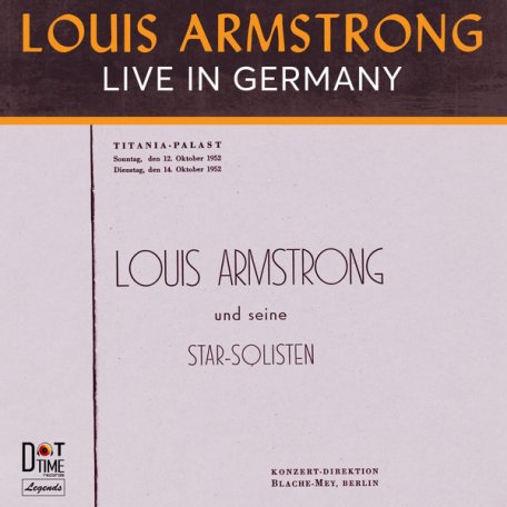 Виниловая пластинка Louis Armstrong - Live In Germany (Black Vinyl LP)
