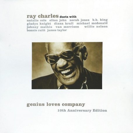 Виниловая пластинка Ray Charles GENIUS LOVES COMPANY (10TH ANNIVERSARY EDITION) (180 Gram)