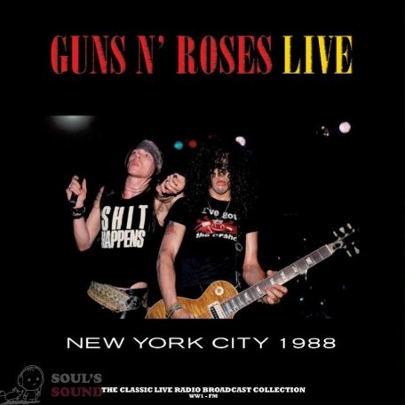 Виниловая пластинка GUNS N ROSES - LIVE IN NEW YORK CITY 1988 (YELLOW MARBLE VINYL) (LP)