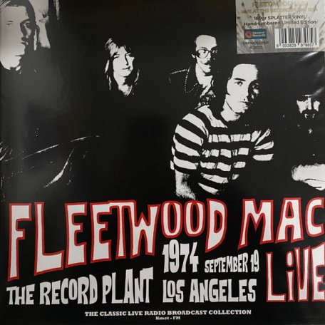 Виниловая пластинка FLEETWOOD MAC - LIVE AT THE RECORD PLANT 1974 (WHITE/BLACK SPLATTER VINYL) (LP)