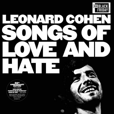 Виниловая пластинка Leonard Cohen - Songs of Love and Hate (50th Anniversary) (Black Friday 2021/Limited/White Vinyl/Booklet)