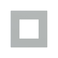 Ekinex Квадратная плата Fenix NTM, EK-DQP-FGE,  серия DEEP,  окно 45х45,  цвет - Серый Эфес