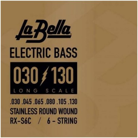 Струны для шестиструнной бас-гитары La Bella RX-S6C