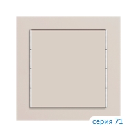 Ekinex Клавиша 71 квадратная, EK-T1Q-FBL,  1 шт,  материал - Fenix NTM,  цвет - Бежевый Луксор