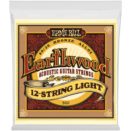 Cтруны для двенадцатиструнной гитары Ernie Ball Earthwood 2010