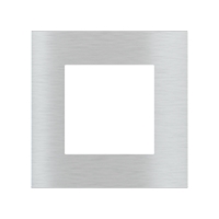 Ekinex Квадратная металлическая плата, EK-SQG-GBQ,  серия Surface,  окно 55х55,  отделка - матовый алюминий