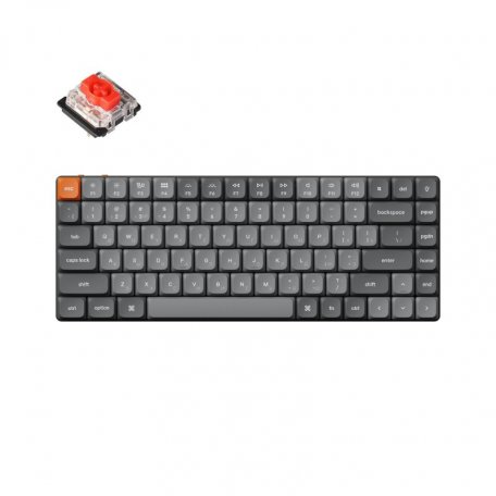 Беспроводная механическая клавиатура Keychron QMK K3 Max, RGB, Gateron Red Switch