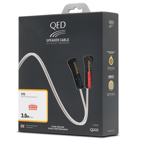 Акустический кабель QED XTC Pre-Terminated Speaker Cable 3.0m (QE1412)