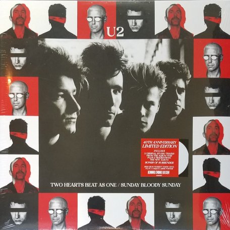 Виниловая пластинка U2 - TWO HEARTS BEAT AS ONE - SUNDAY BLOODY SUNDAY - RSD 2023 RELEASE (WHITE LP)